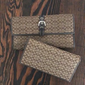 Signature Coach Matching Wallet & check book